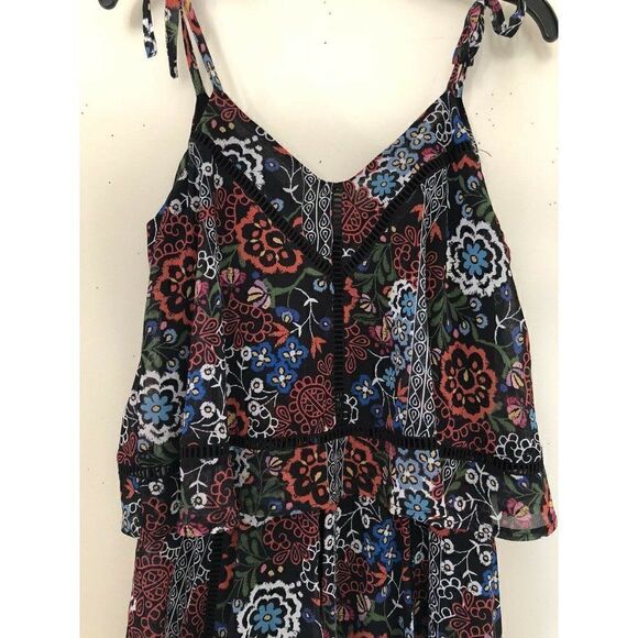 NWT NICHOLAS Sz 2 SLEEVELESS POPOVER MINI DRESS BORDER FLORAL $495 - Picture 8 of 11
